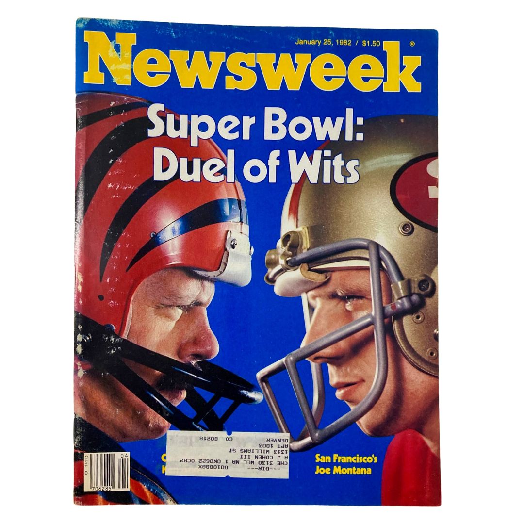 VTG Newsweek Magazine January 25 1982 Ken Anderson and Joe Montana