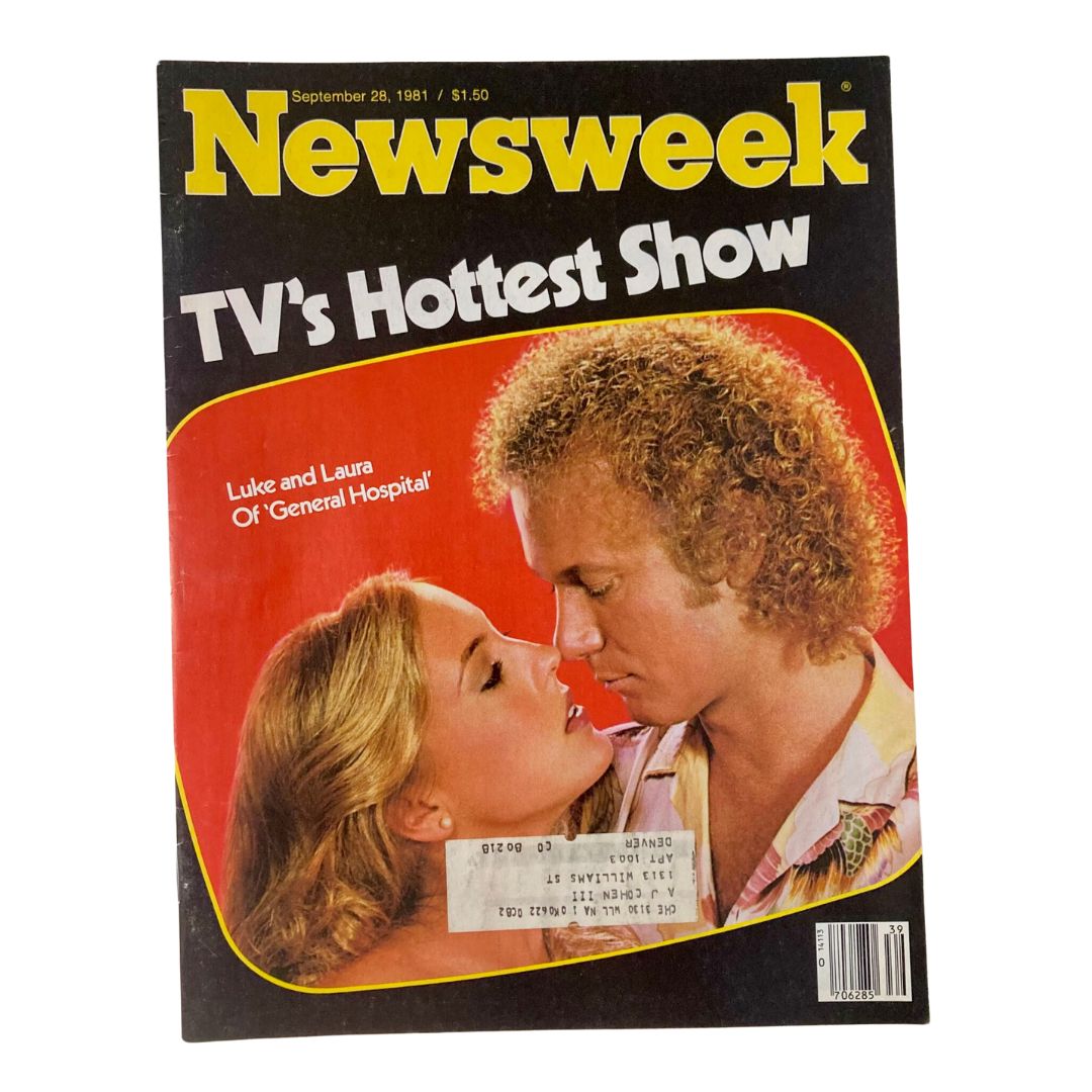 VTG Newsweek Magazine September 28 1981 Anthony Geary and Genie Francis