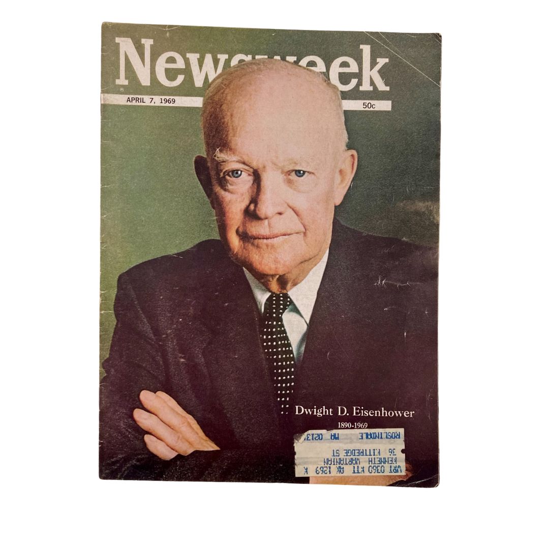 VTG Newsweek Magazine April 7 1969 Dwight D. Eisenhower 1890 - 1969