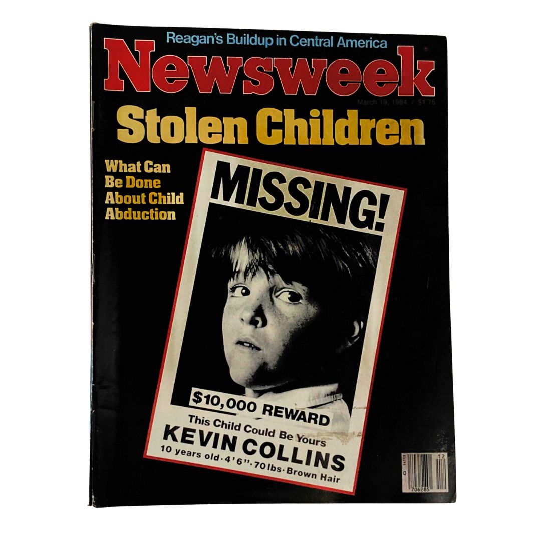 VTG Newsweek Magazine March 19 1984 Kevin Collins Stolen Children and Abduction