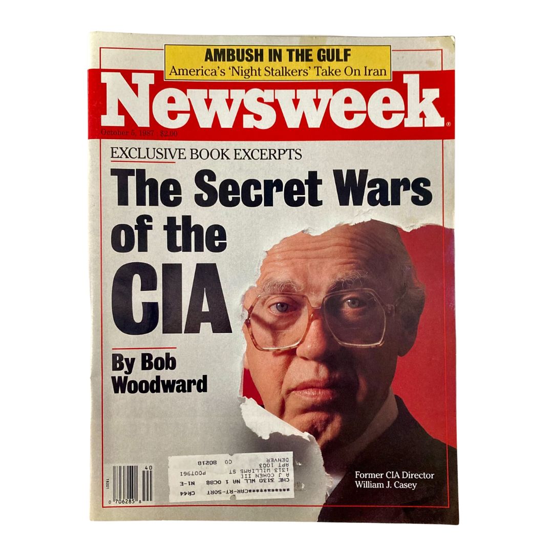 VTG Newsweek Magazine October 5 1987 Former CIA Director William J. Casey