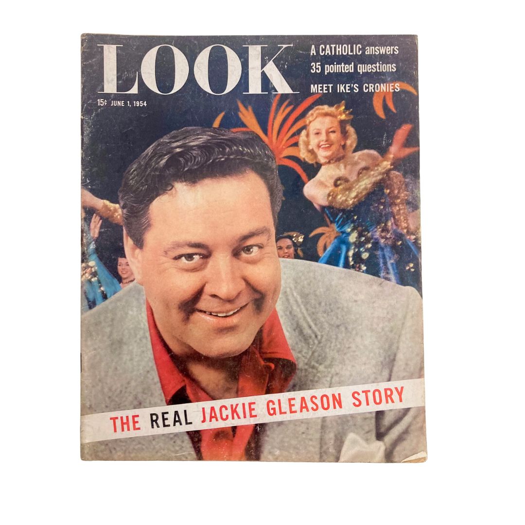 RES* VTG Look Magazine June 1 1954 The Real Jackie Gleason Story No Label