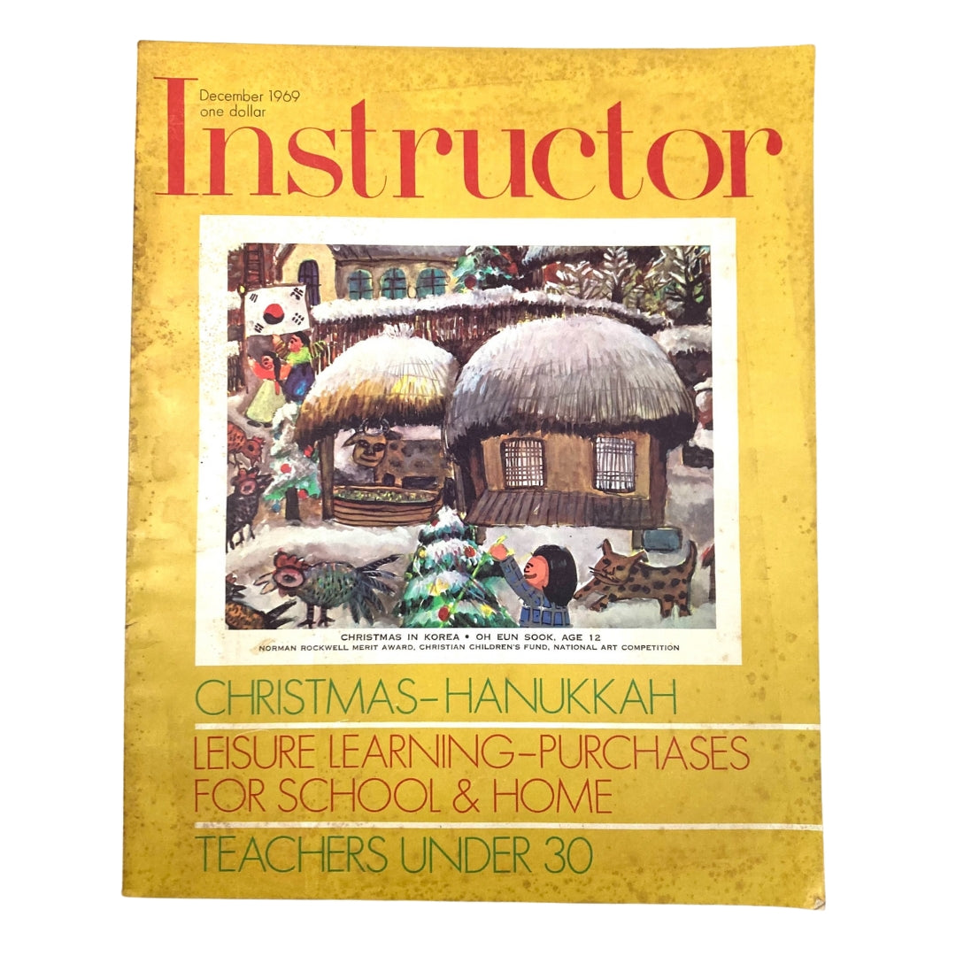 VTG Instructor Magazine December 1969 Christmas in Korea - Oh Eun Sook No Label