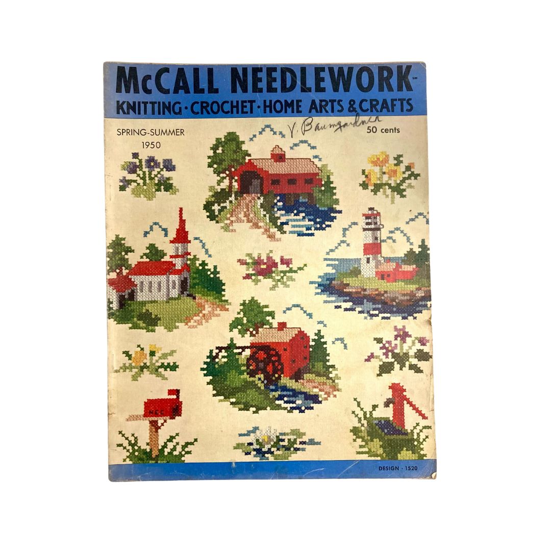 McCall Needlework Magazine Spring Summer 1950 Knitting, Crochet No Label