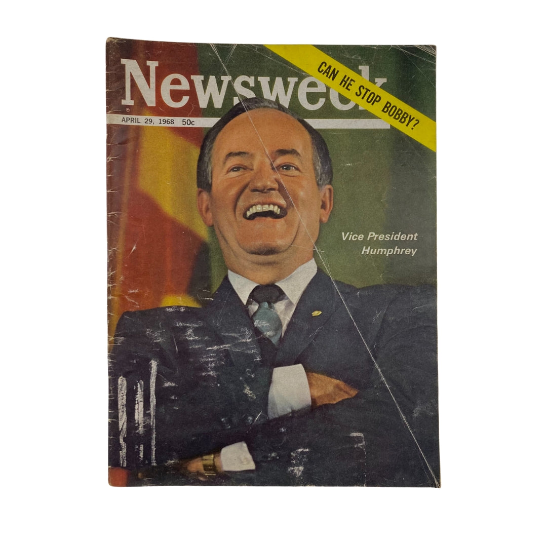 VTG Newsweek Magazine April 29 1968 Vice Pres. Hubert Humphrey GD Interior