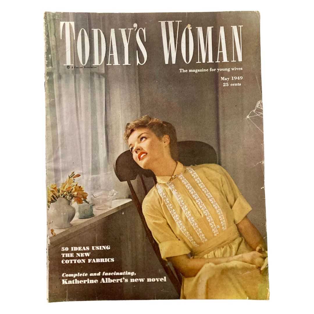 Today's Woman Magazine May 1949 Ideas Using The New Cotton Fabrics GD Interior