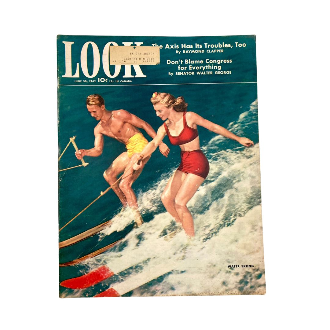 VTG Look Magazine June 30 1942 Bobby Wheeler & Barbara Chambliss Water-Skiing