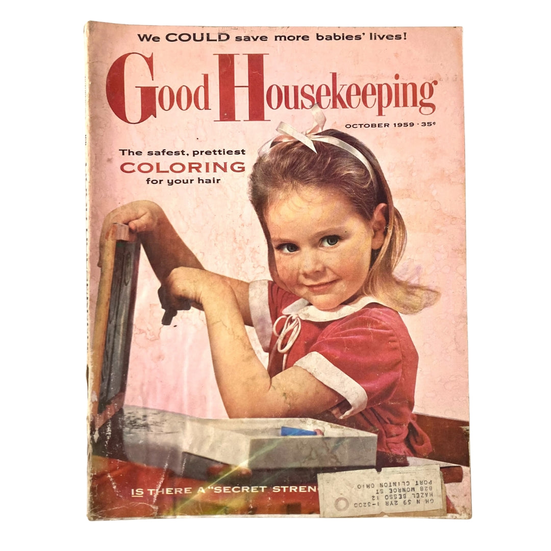 VTG Good Housekeeping Magazine October 1959 The Secret Strength of Women