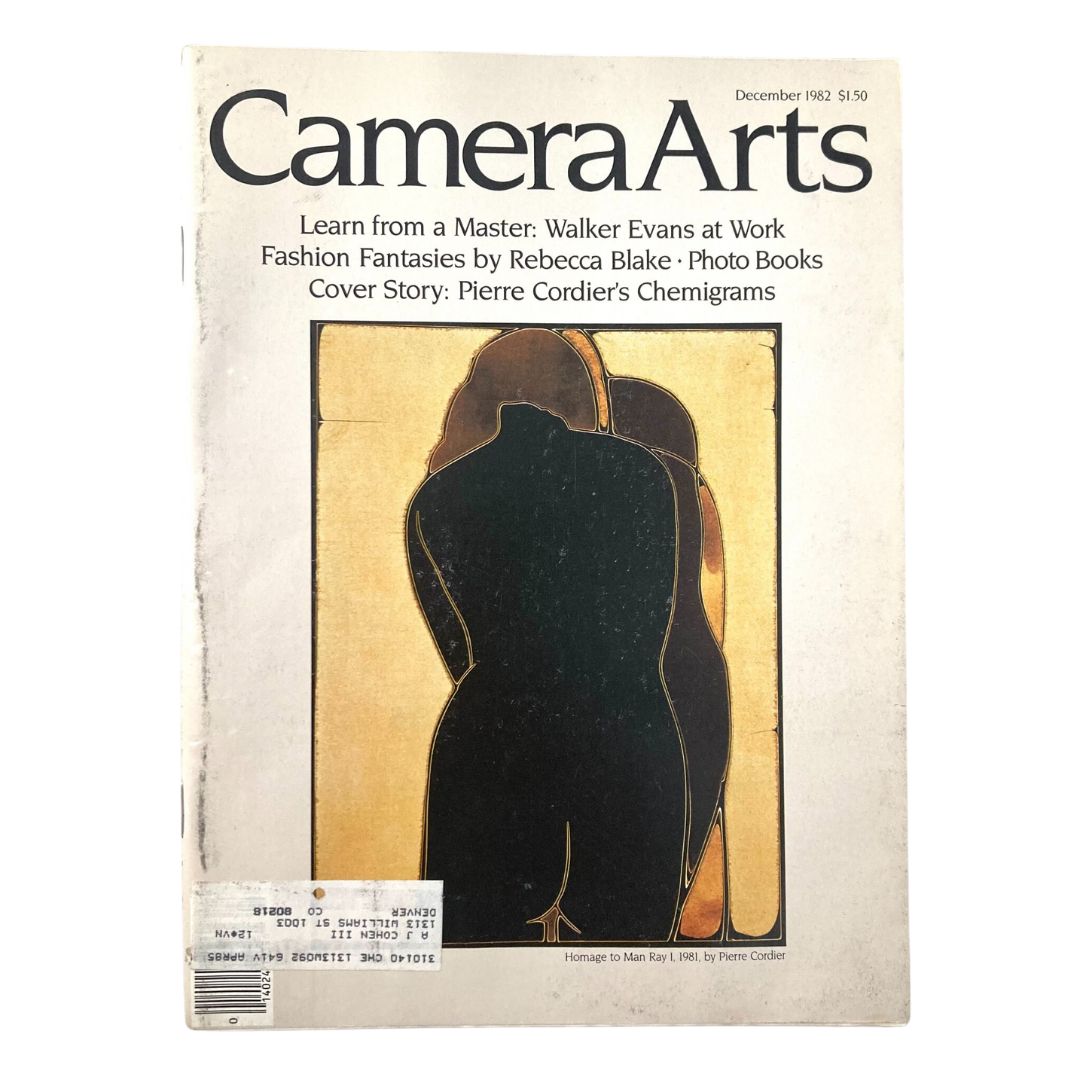 Camera Arts Magazine December 1982 Homage to Man Ray I, 1981 by Pierre Cordier