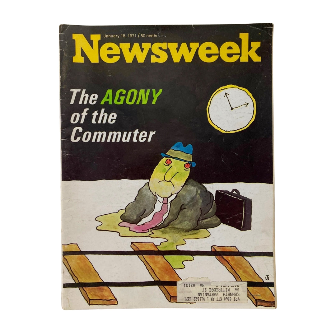 VTG Newsweek Magazine January 18 1971 The Agony of the Commuter