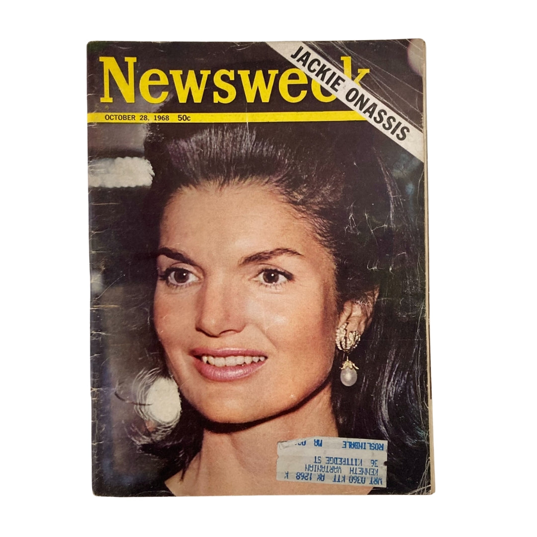 VTG Newsweek Magazine October 28 1968 Jackie Onassis Cover