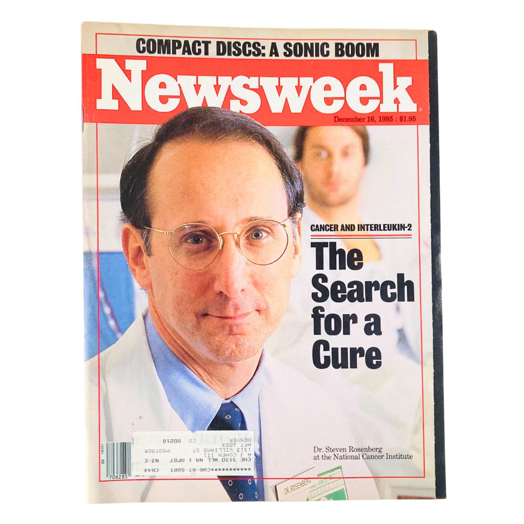 VTG Newsweek Magazine December 16 1985 Dr. Steven Rosenberg The Cancer Cure VG