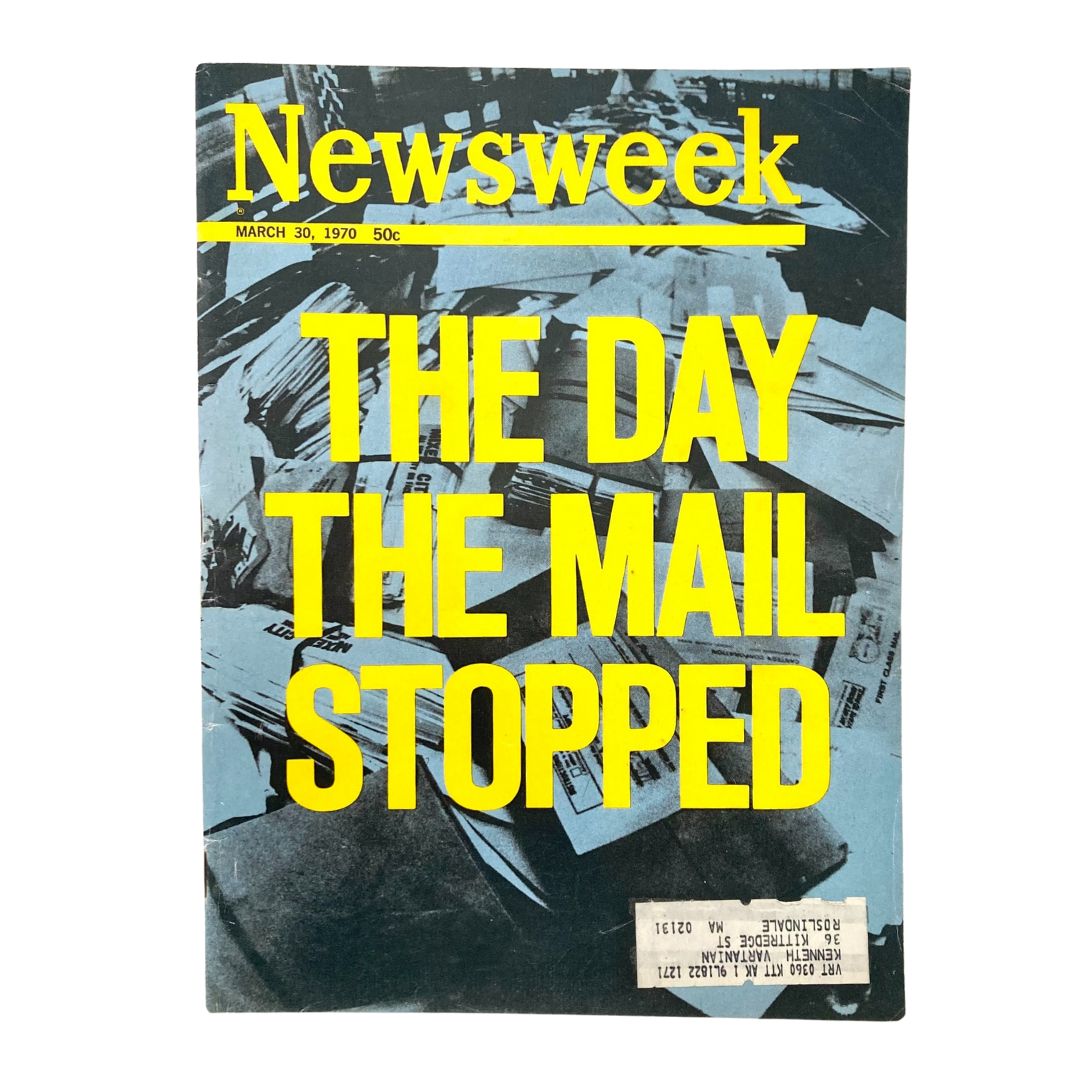 VTG Newsweek Magazine March 30 1970 The Day The Mail Stopped U.S. Post Office