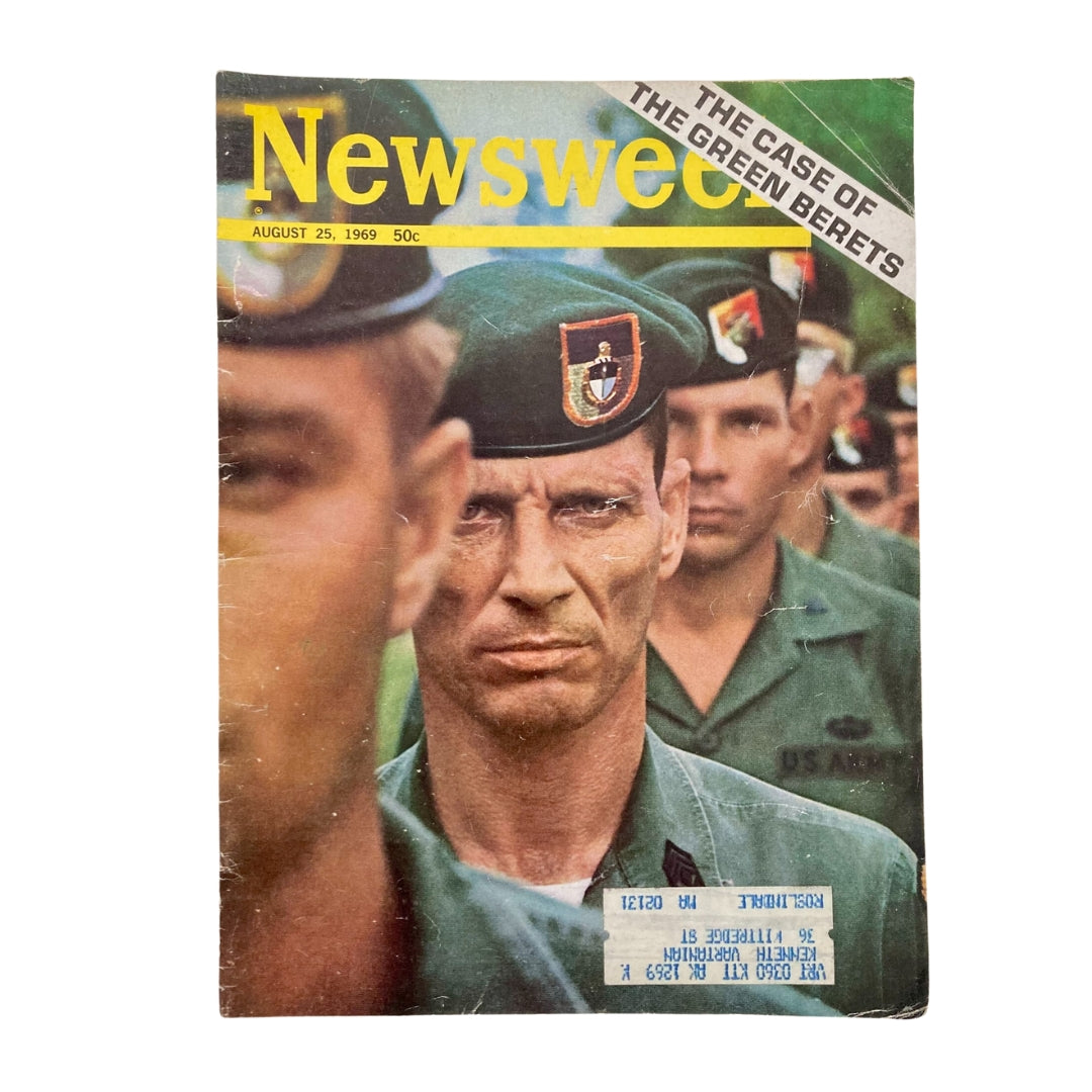 VTG Newsweek Magazine August 25 1969 The Case of The Green Berets