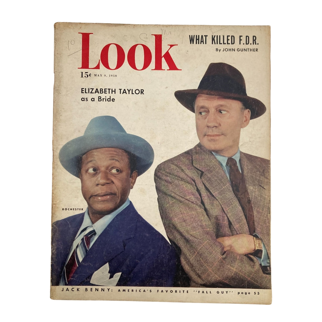 VTG Look Magazine May 9 1950 ack Benny and Eddie Rochester Anderson No Label