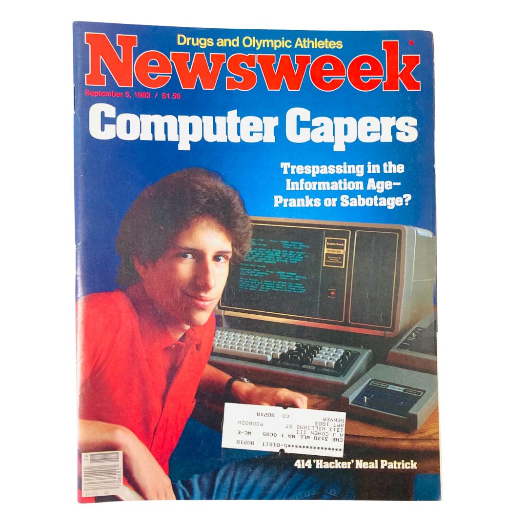 VTG Newsweek Magazine September 5 1983 414 Hacker Neil Patrick Computer Capers