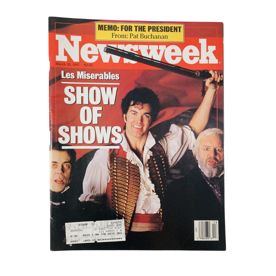 VTG Newsweek Magazine March 30 1987 The Unvanquished Spirits of 'Les Miserables'