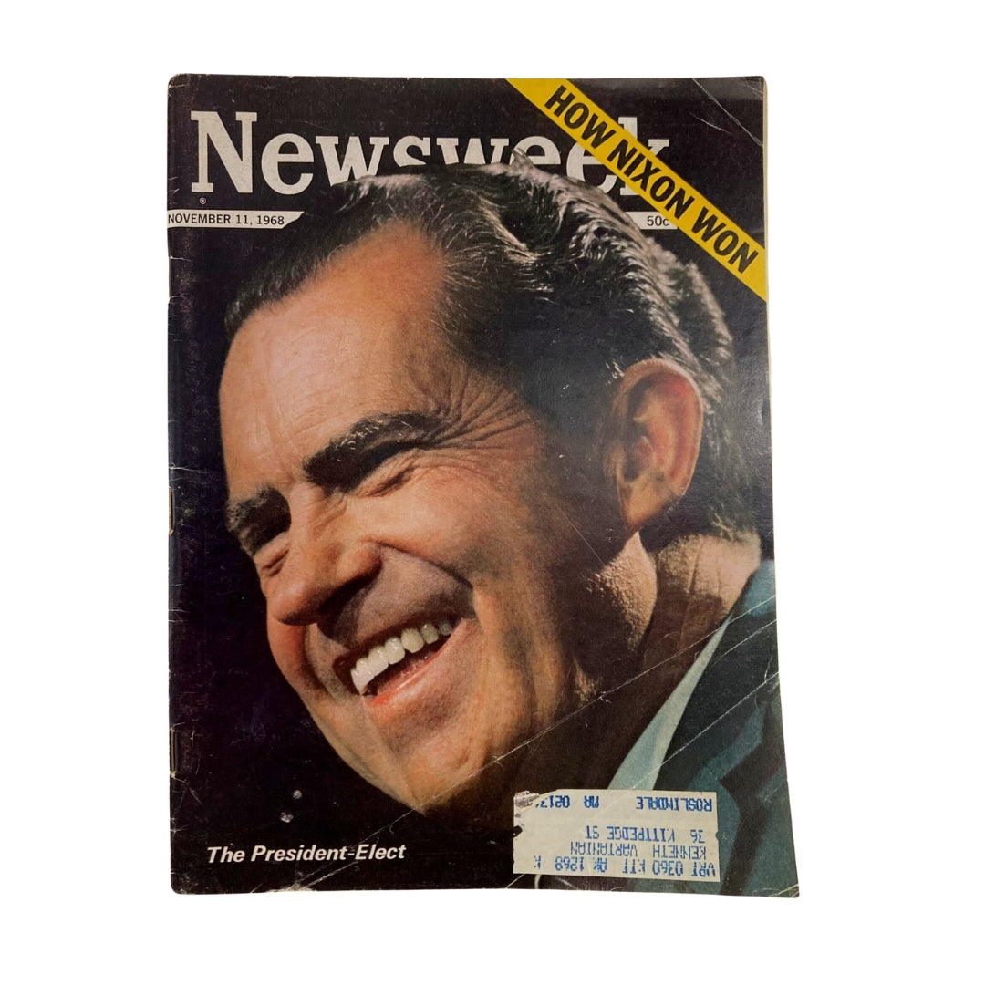 VTG Newsweek Magazine November 11 1968 The President-Elect Richard Nixon