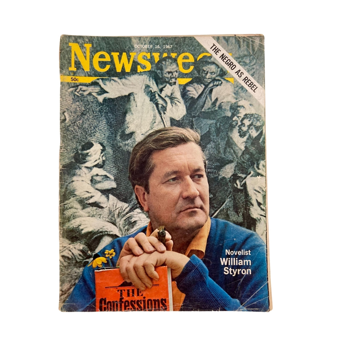 VTG Newsweek Magazine October 16 1967 William Styron No Label GD Interior