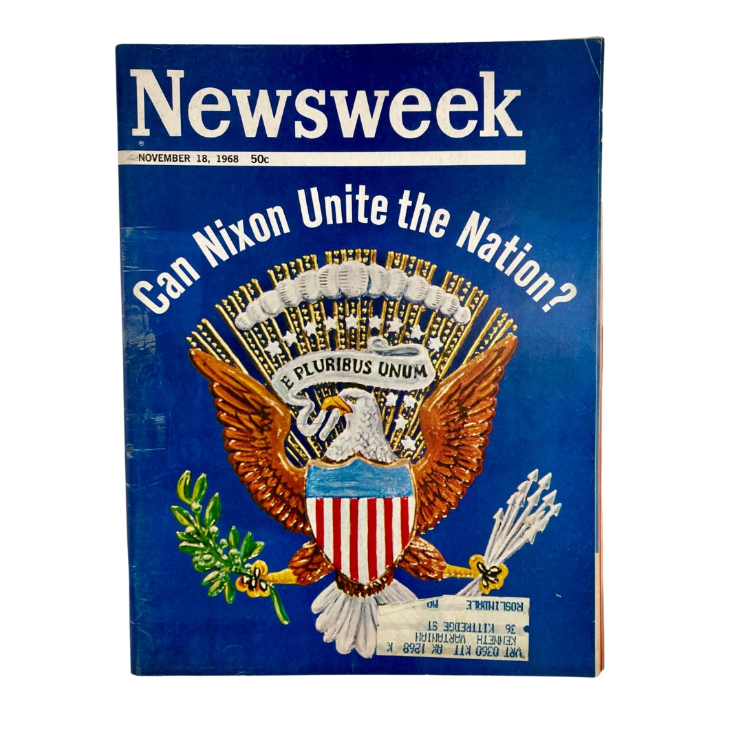 VTG Newsweek Magazine November 18 1968 Can Richard Nixon Unite the Nation?