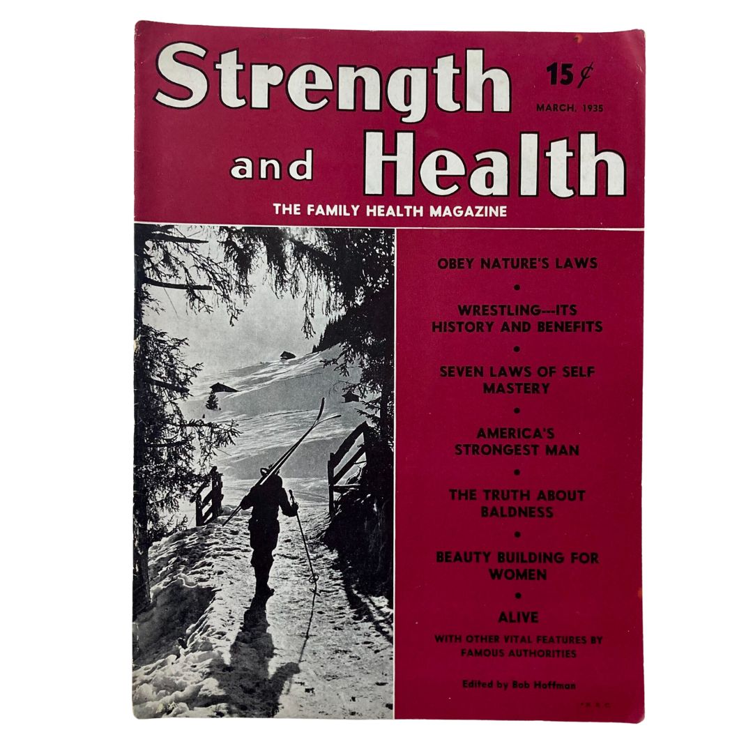 VTG Strength & Health Magazine March 1935 Obey Nature's Laws No Label