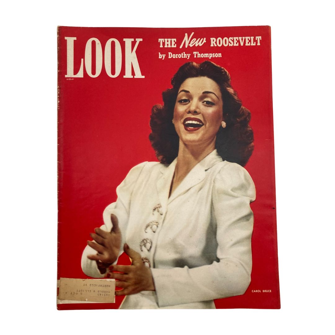 VTG Look Magazine April 22 1941 Carol Bruce & The New Roosevelt