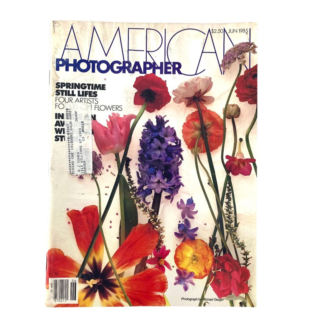 American Photographer Magazine June 1985 Larger Summertime Bouquet Cover