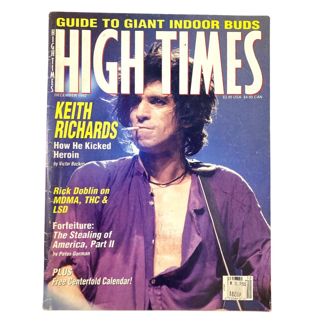 High Times Magazine December 1992 No. 208 Keith Richards No Label