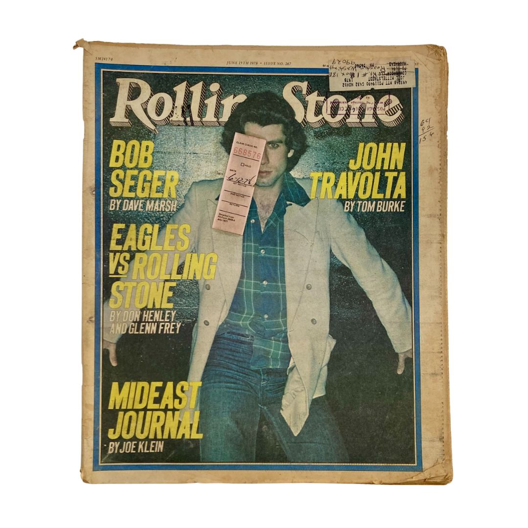 Rolling Stone Magazine June 15 1978 No. 267 John Travolta by Tom Burke