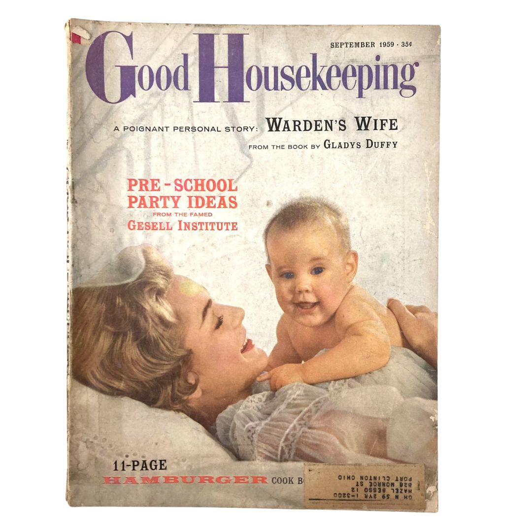 VTG Good Housekeeping Magazine September 1959 A Personal Story Warden's Wife