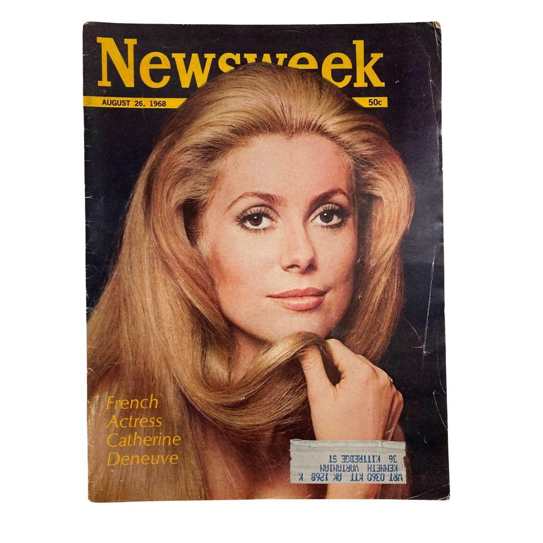 VTG Newsweek Magazine August 26 1968 French Actress Catherine Deneuve