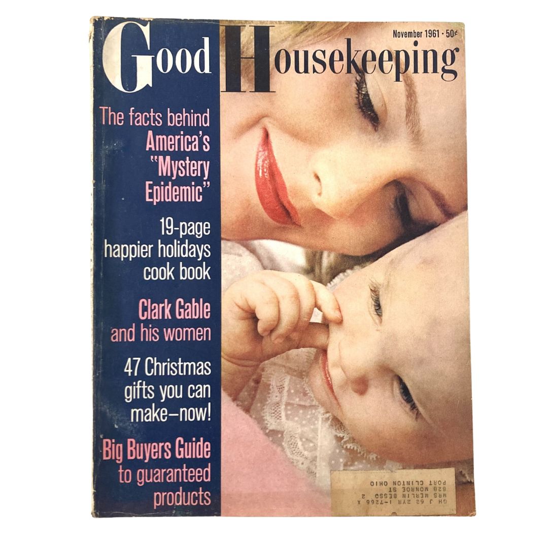 VTG Good Housekeeping Magazine November 1961 Clark Gable and His Women