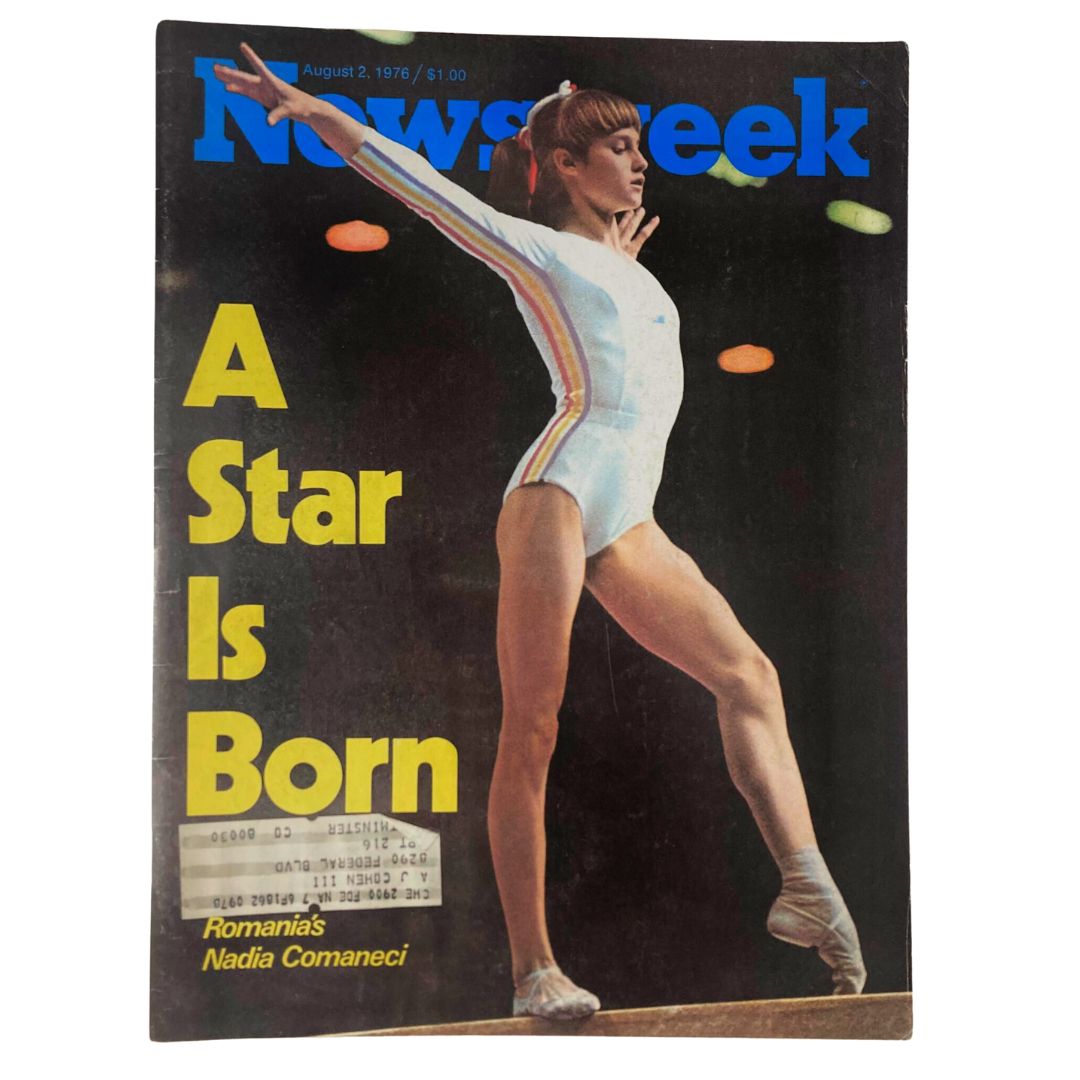 VTG Newsweek Magazine August 2 1976 Romania's Nadia Comaneci A Star is Born