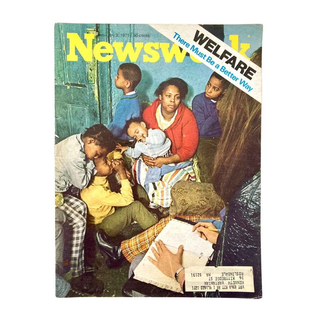 VTG Newsweek Magazine February 8 1971 Welfare There Must Be a Better Way