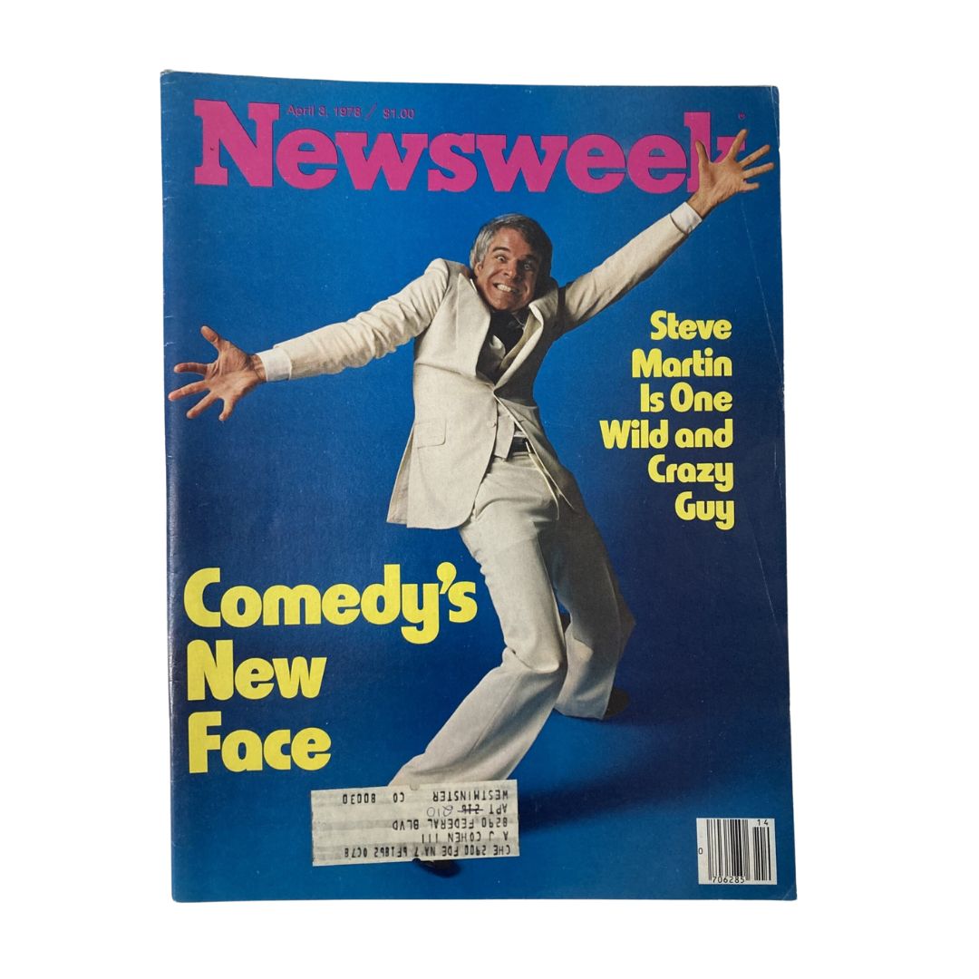 VTG Newsweek Magazine April 3 1978 Steve Martin The Comedy's New Face