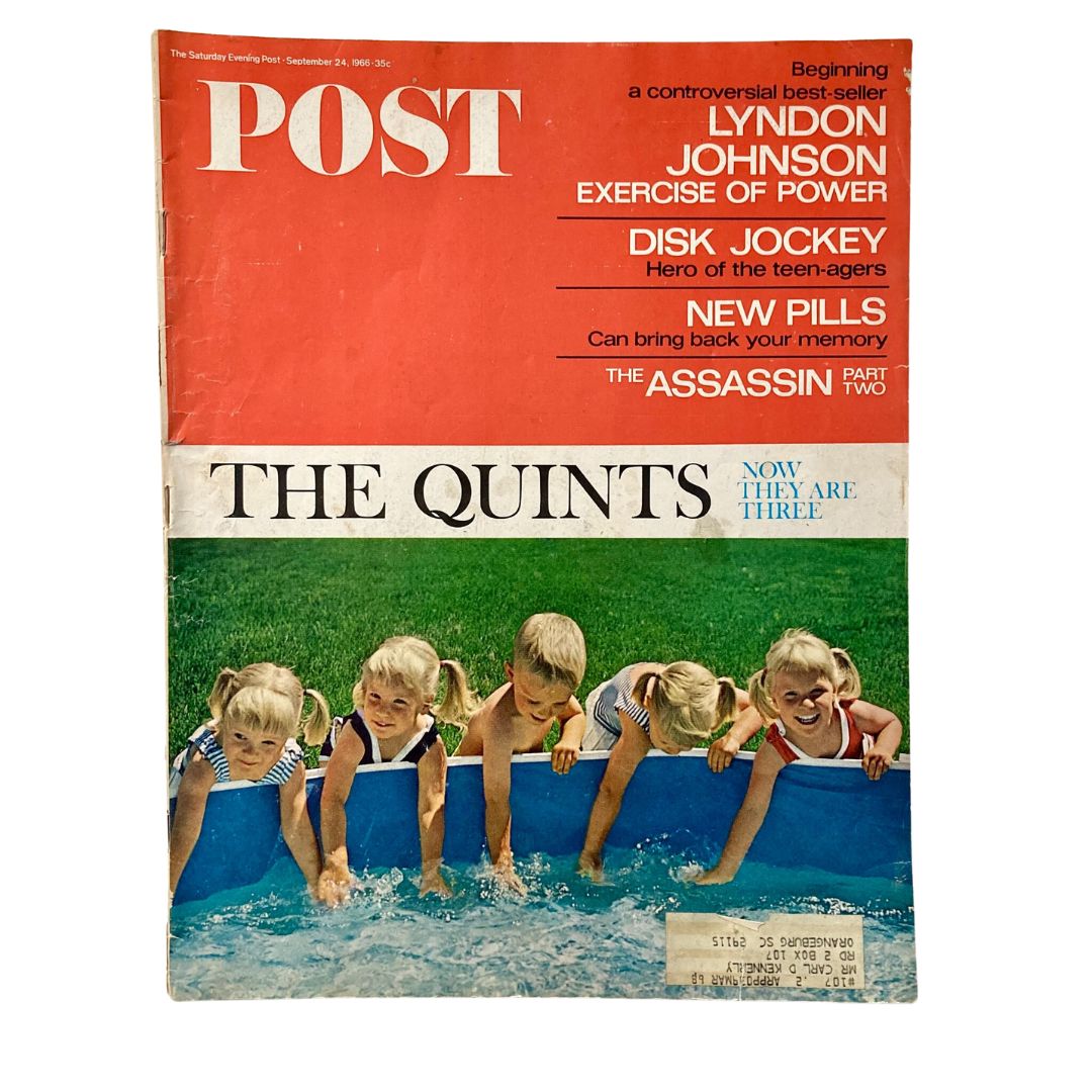 Saturday Evening Post Magazine September 24 1966 The Quints Now They Are Three