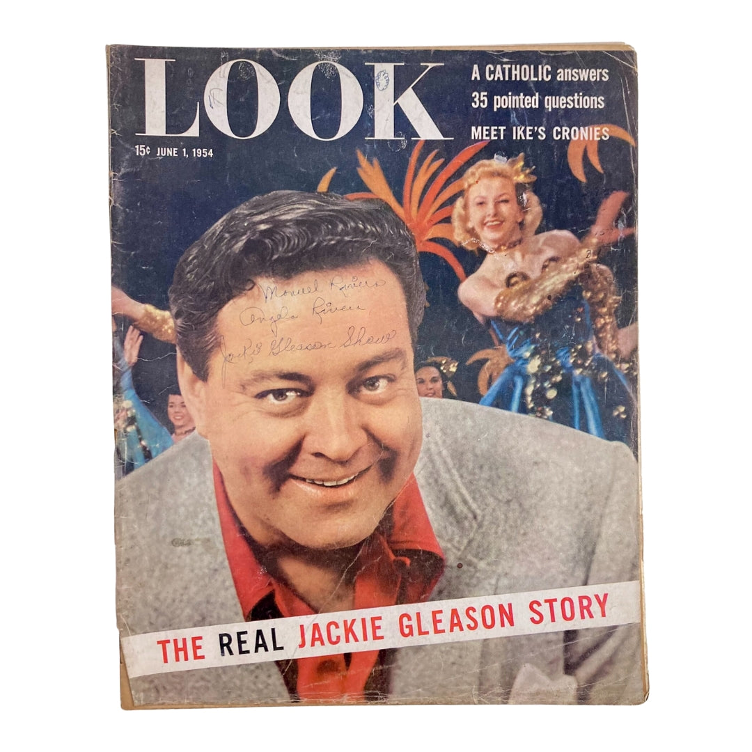 VTG Look Magazine June 1 1954 The Real Jackie Gleason Story No Label