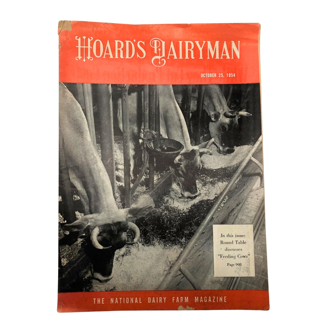 Hoard's Dairyman Magazine October 25 1954 Round Table Discusses Feeding Cows