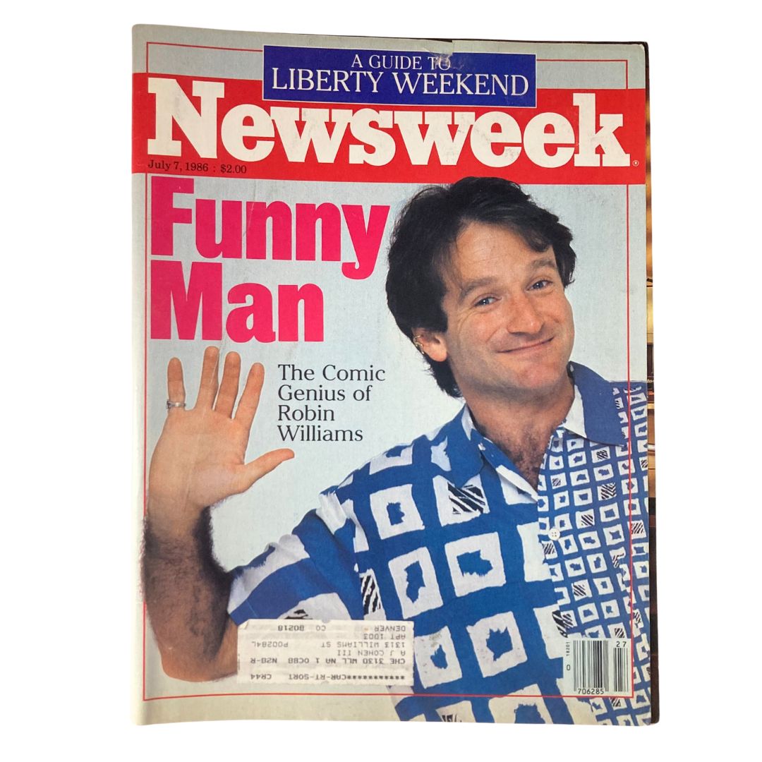 VTG Newsweek Magazine July 7 1986 The Comic Genius of Robin Williams