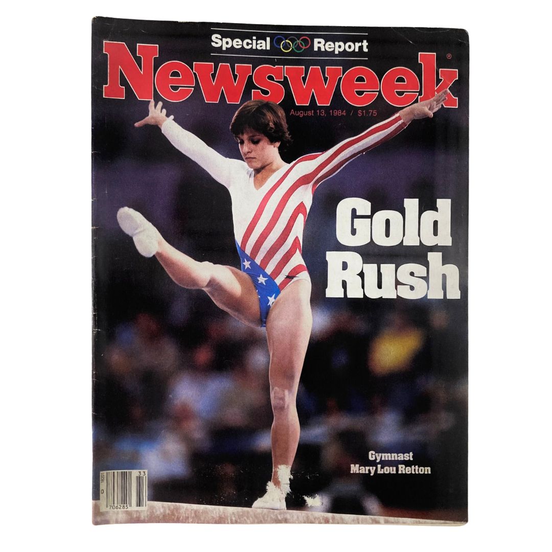 VTG Newsweek Magazine August 13 1984 Gymnast Mary Lou Retton in Gold Rush