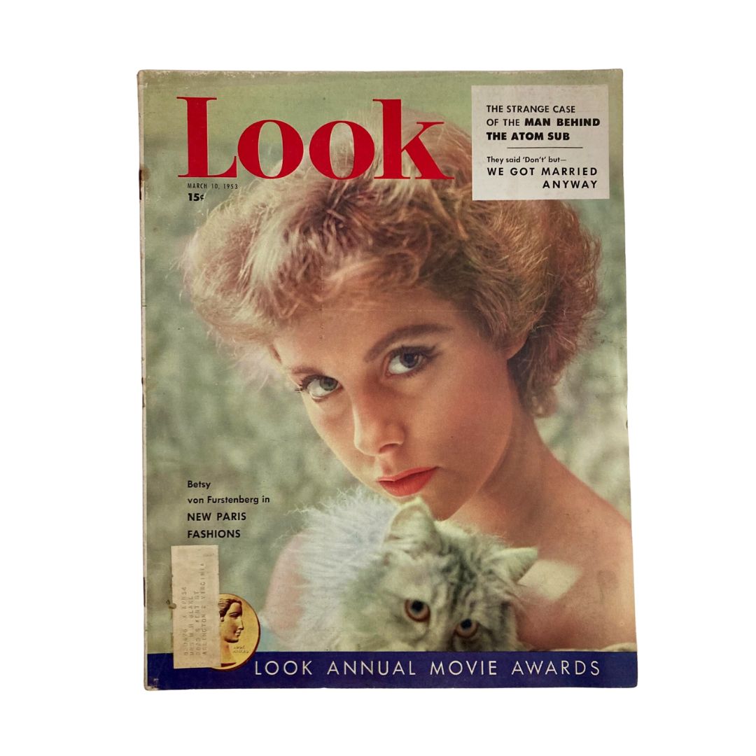 VTG Look Magazine March 10 1953 Betsy von Furstenberg in New Paris Fashion