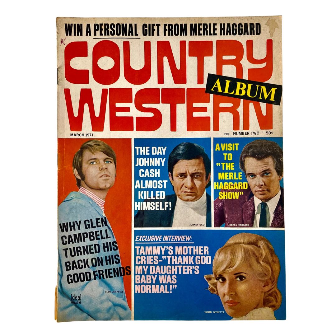 Country Western Album Magazine No. 2 March 1971 Glen Campbell No Label