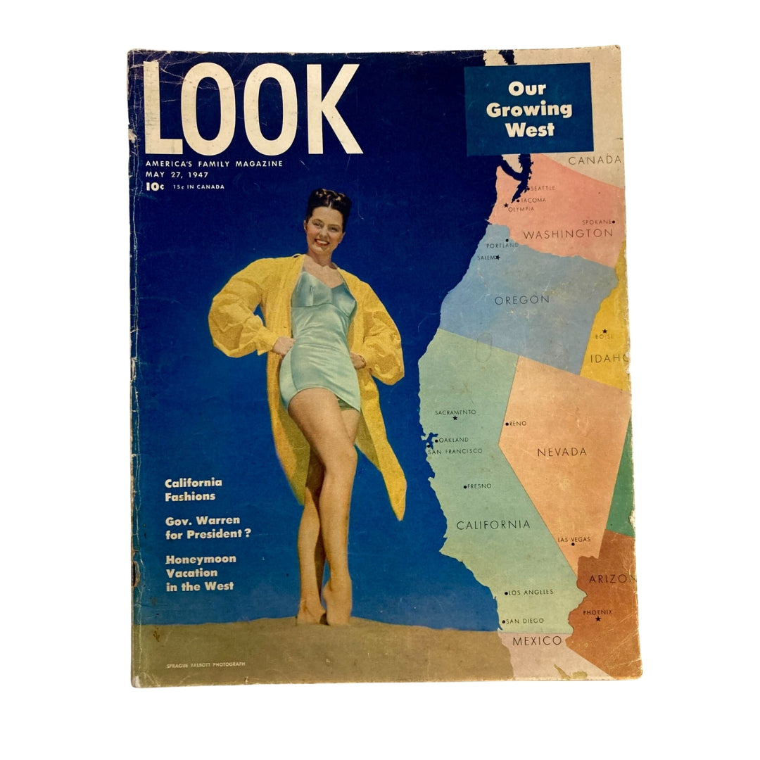 VTG Look Magazine May 27 1947 Our Growing West & Gov. Warren for President?