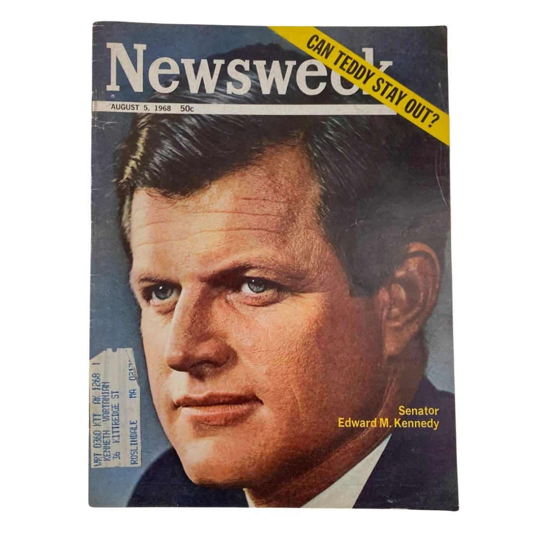 VTG Newsweek Magazine August 5 1968 Senator Edward M. Kennedy