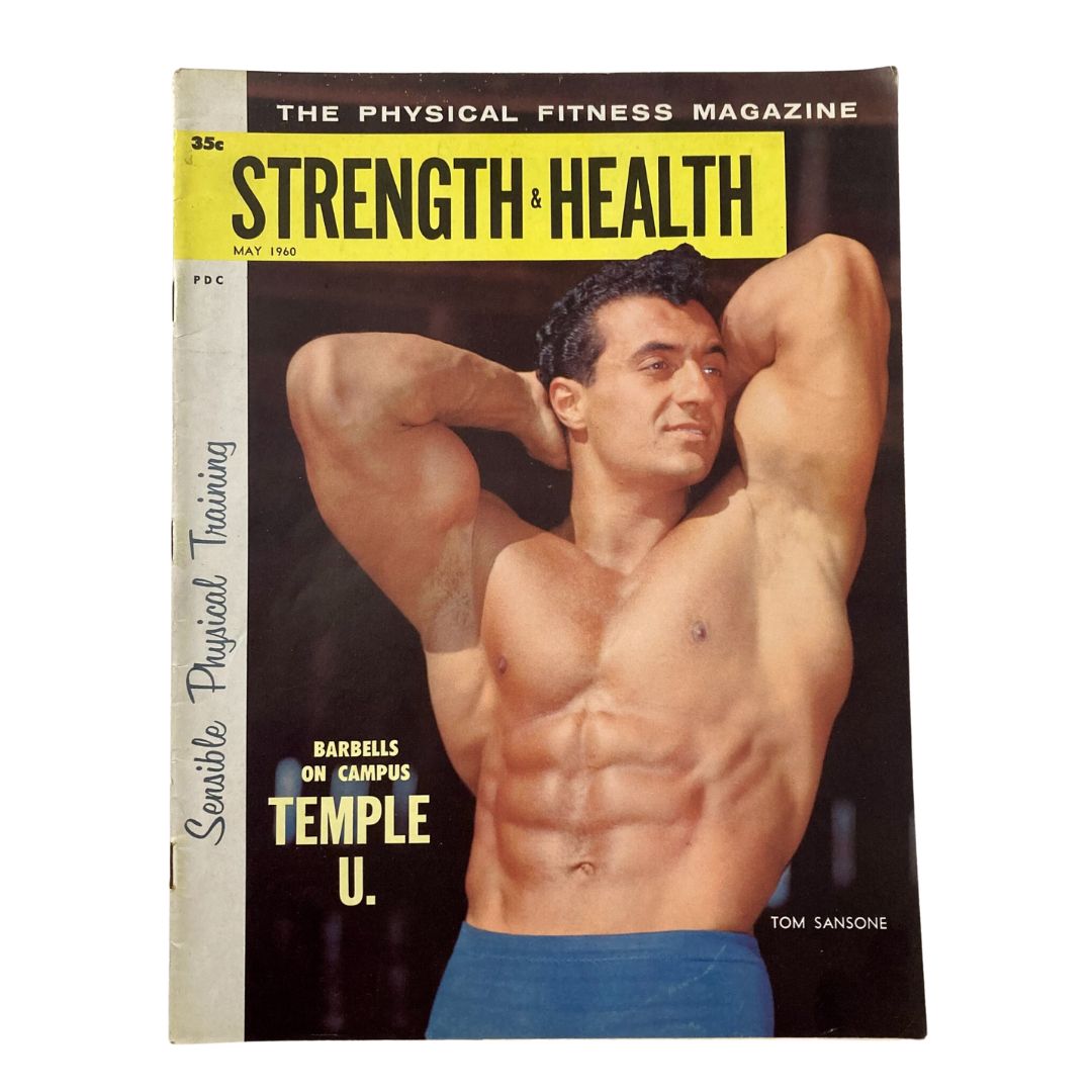 VTG Strength & Health Magazine May 1960 Tom Sansone Temple U. No Label