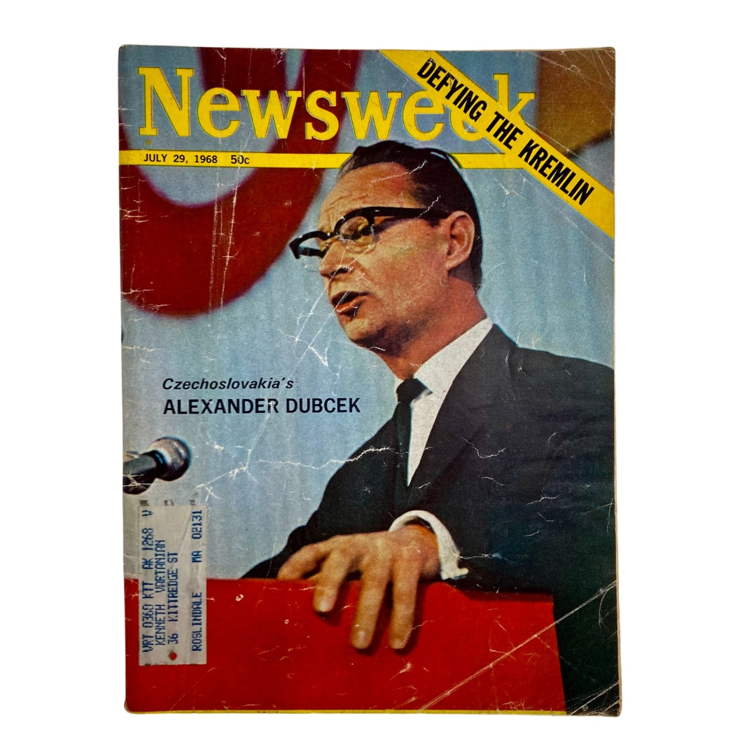 VTG Newsweek Magazine July 29 1968 Czechoslovakia's Alexander Dubcek