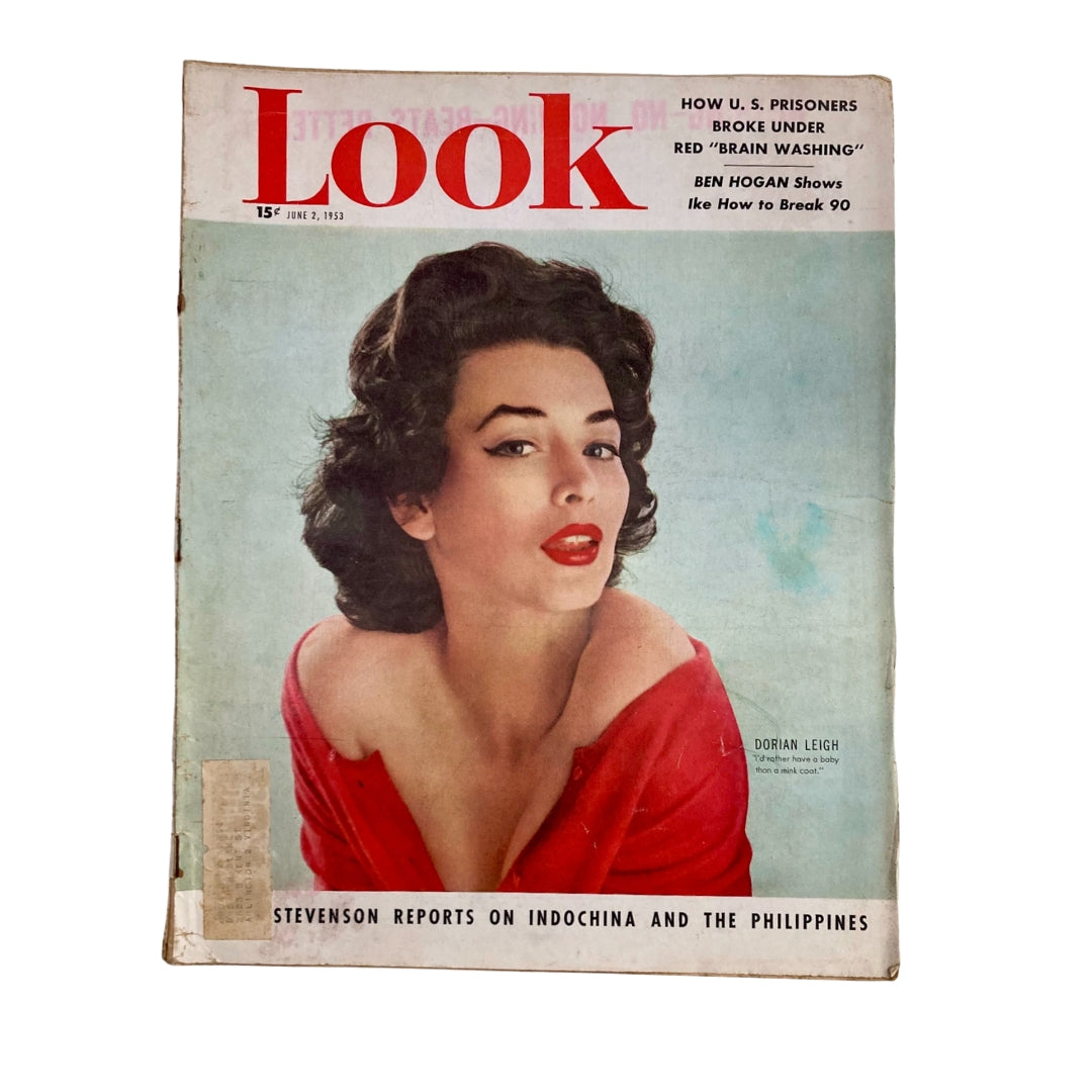 RES*Look Magazine June 2 1953 Dorian Leigh & Ben Hogan Shows Ike How To Break 90