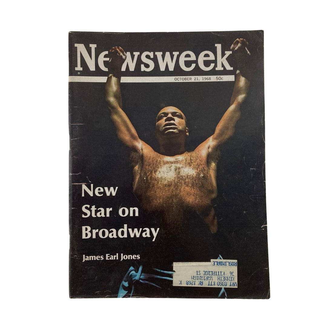 VTG Newsweek Magazine October 21 1968 James Earl Jones New Star on Broadway