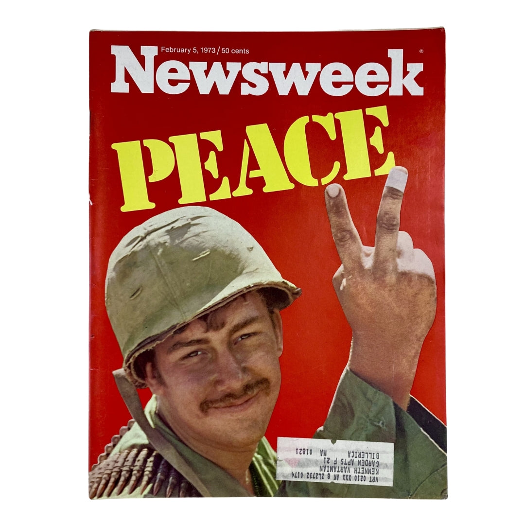 VTG Newsweek Magazine February 5 1973 Peace and War on American Life