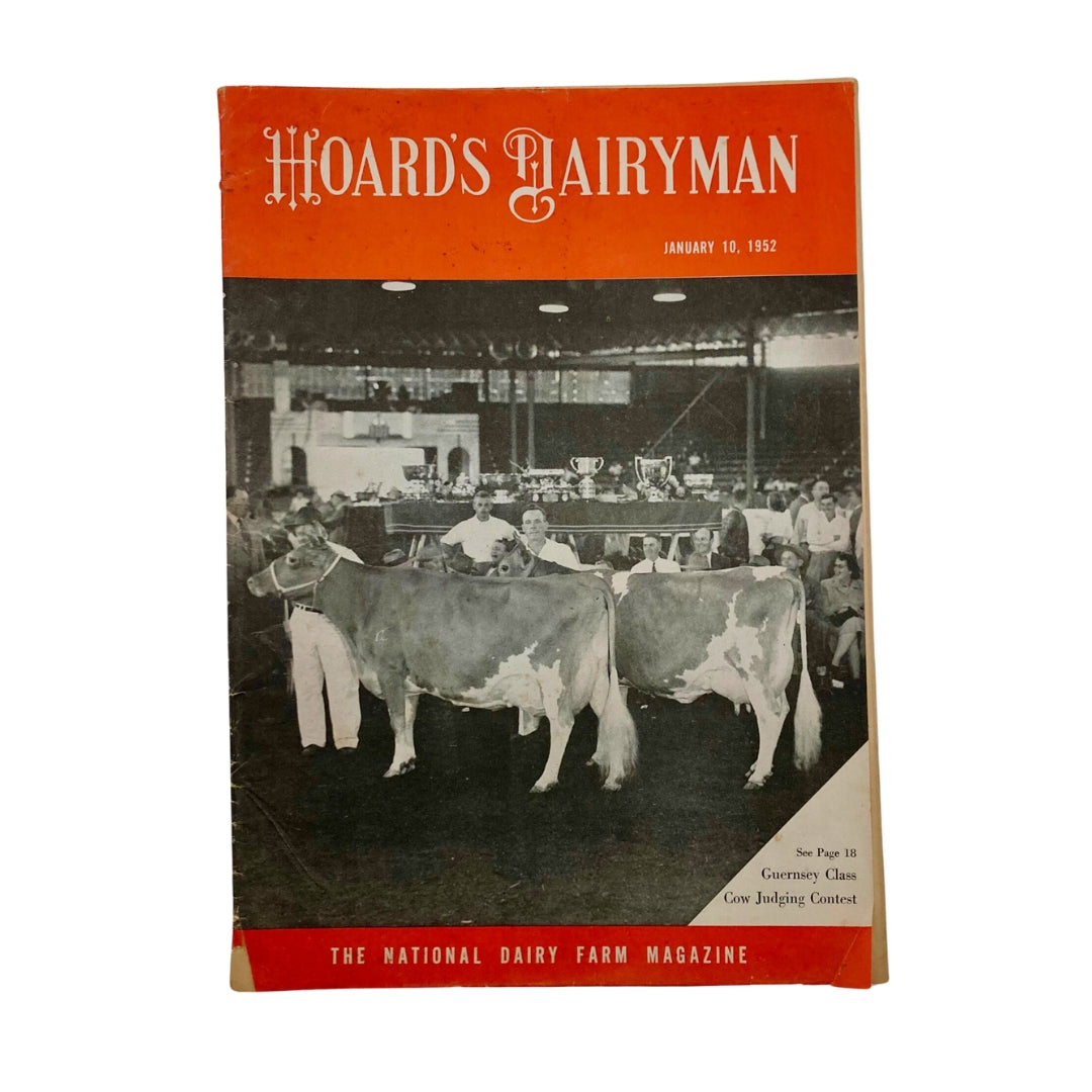 Hoard's Dairyman Magazine January 10 1952 Cow Judging Contest GD Interior